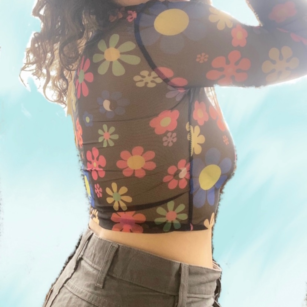Flower Power Mesh Shirt